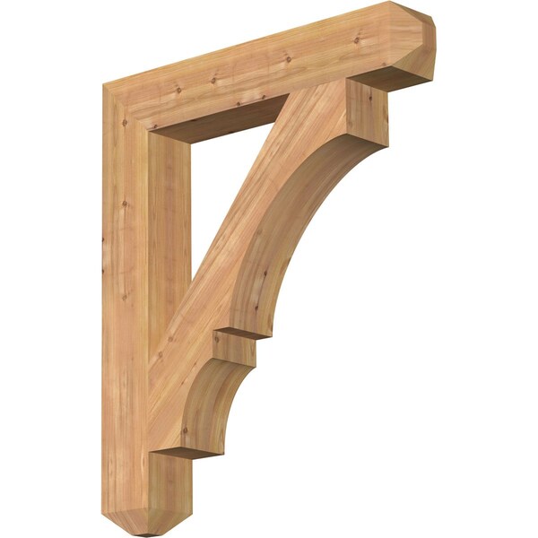Ekena Millwork Balboa Craftsman Smooth Bracket, Western Red Cedar, 5 1/2"W x 34"D x 40"H BKT06X34X40BOA04SWR - main